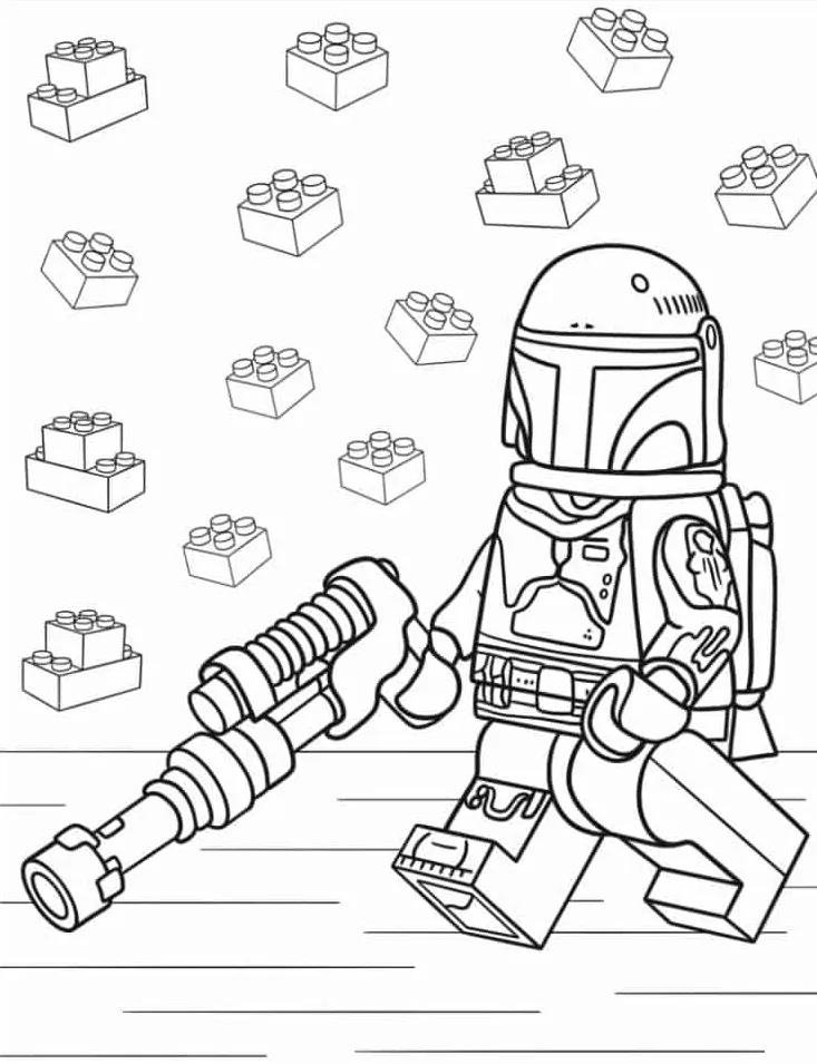 coloriage s Lego à imprimer pour enfant de 10 ans