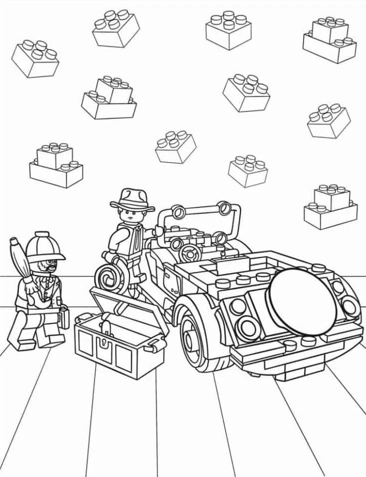 coloriage s Lego à imprimer gratuitement