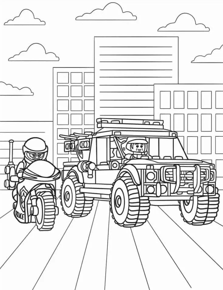 coloriage s Lego à imprimer pdf gratuit 1