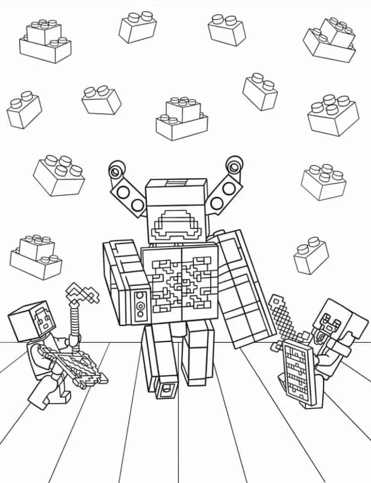 coloriage s Lego à imprimer pdf