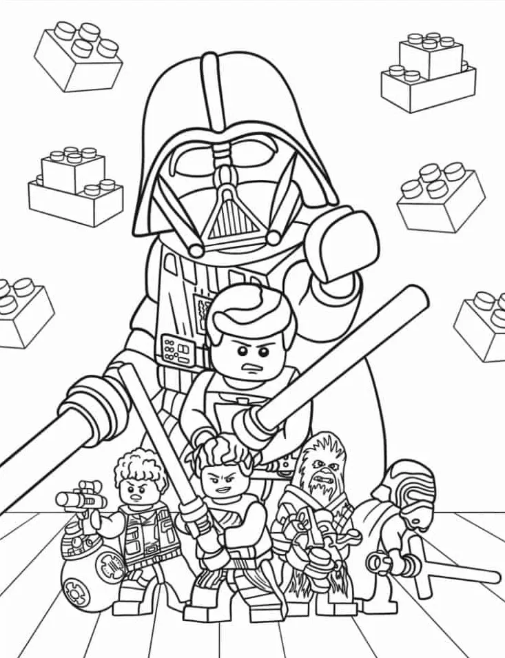 coloriage s Lego de pour enfants 3