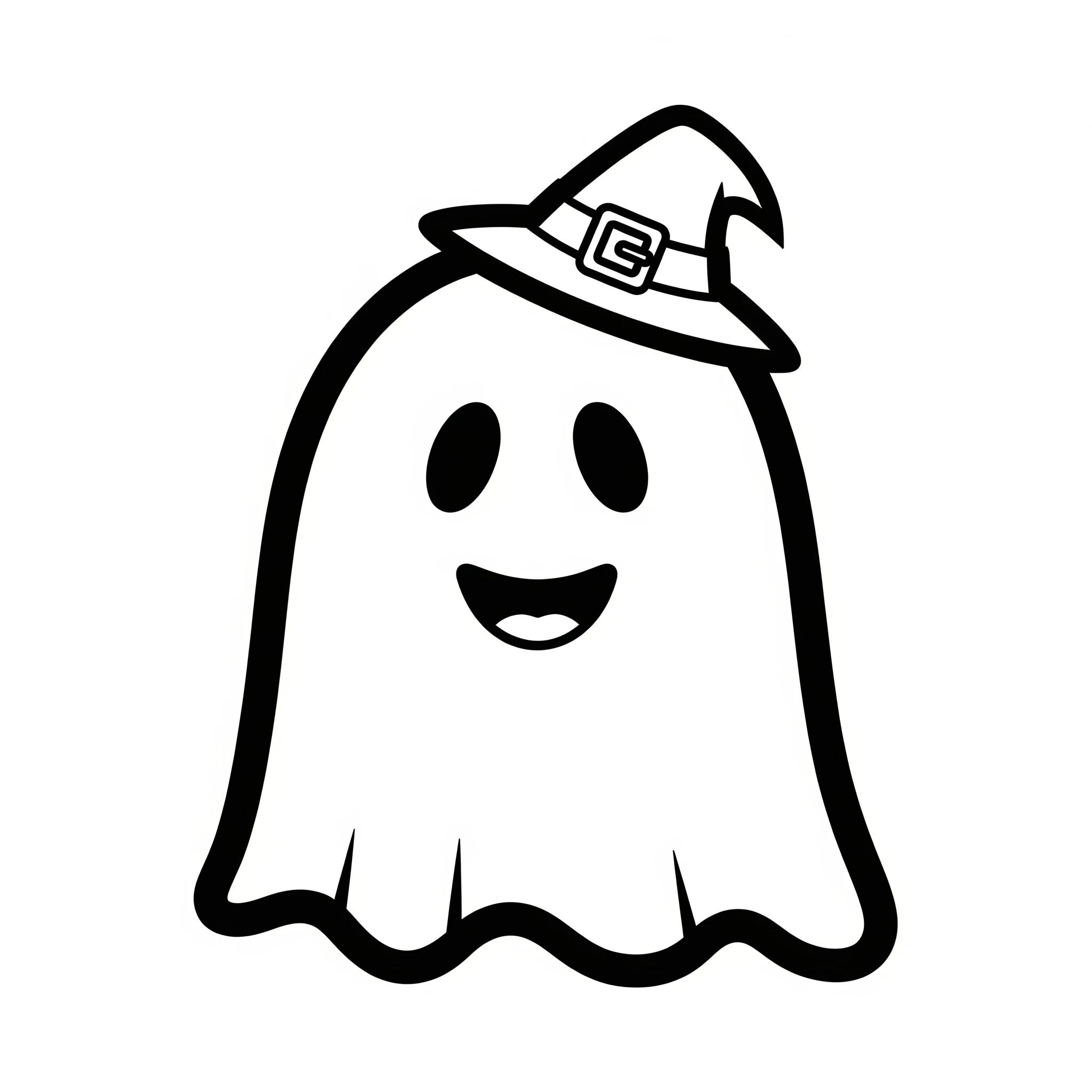 coloriage Fantôme Halloween educatif pour enfant