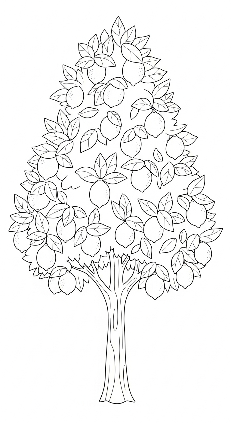 coloriage Arbre updated gratuit a imprimer