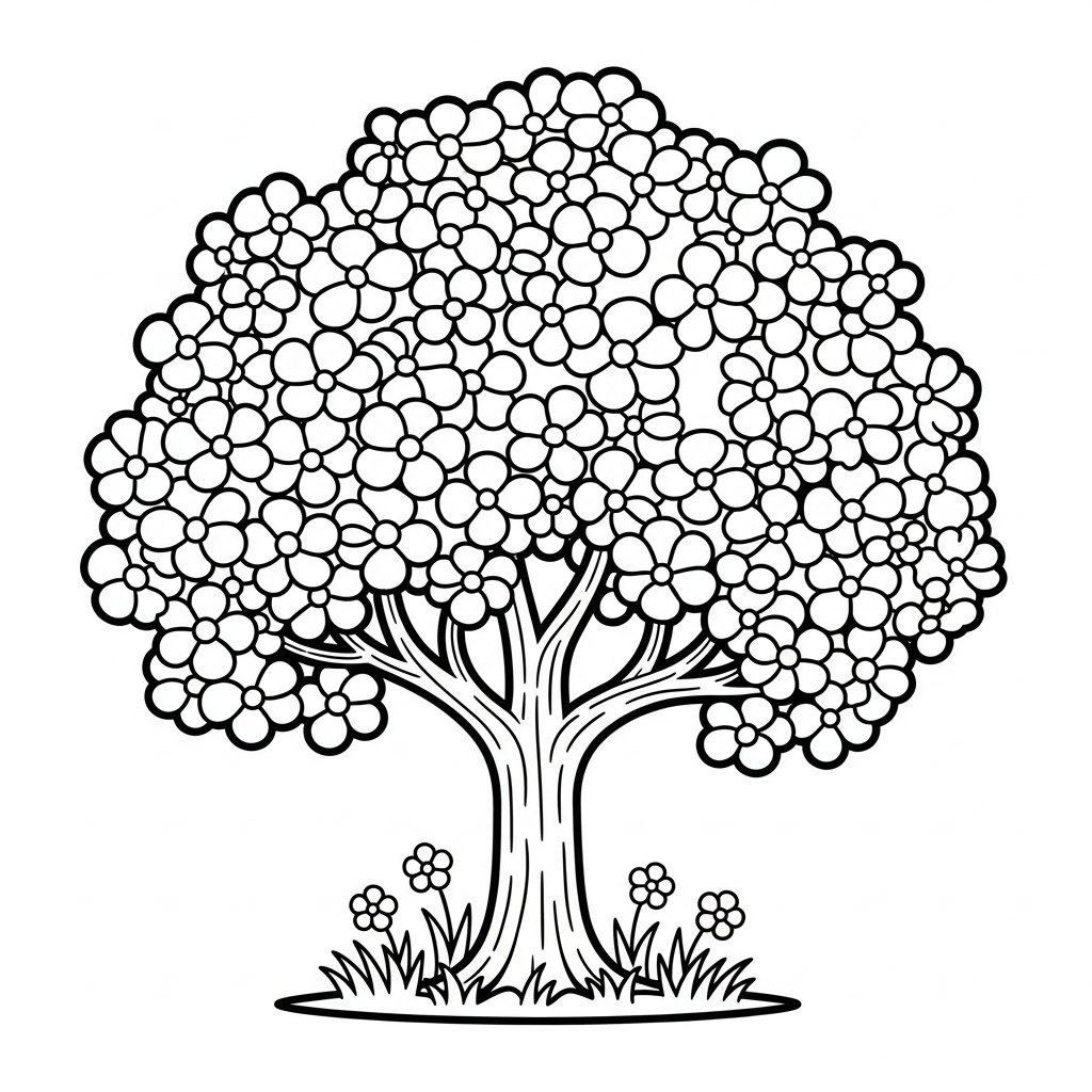 coloriage Arbre updated gratuit a imprimer