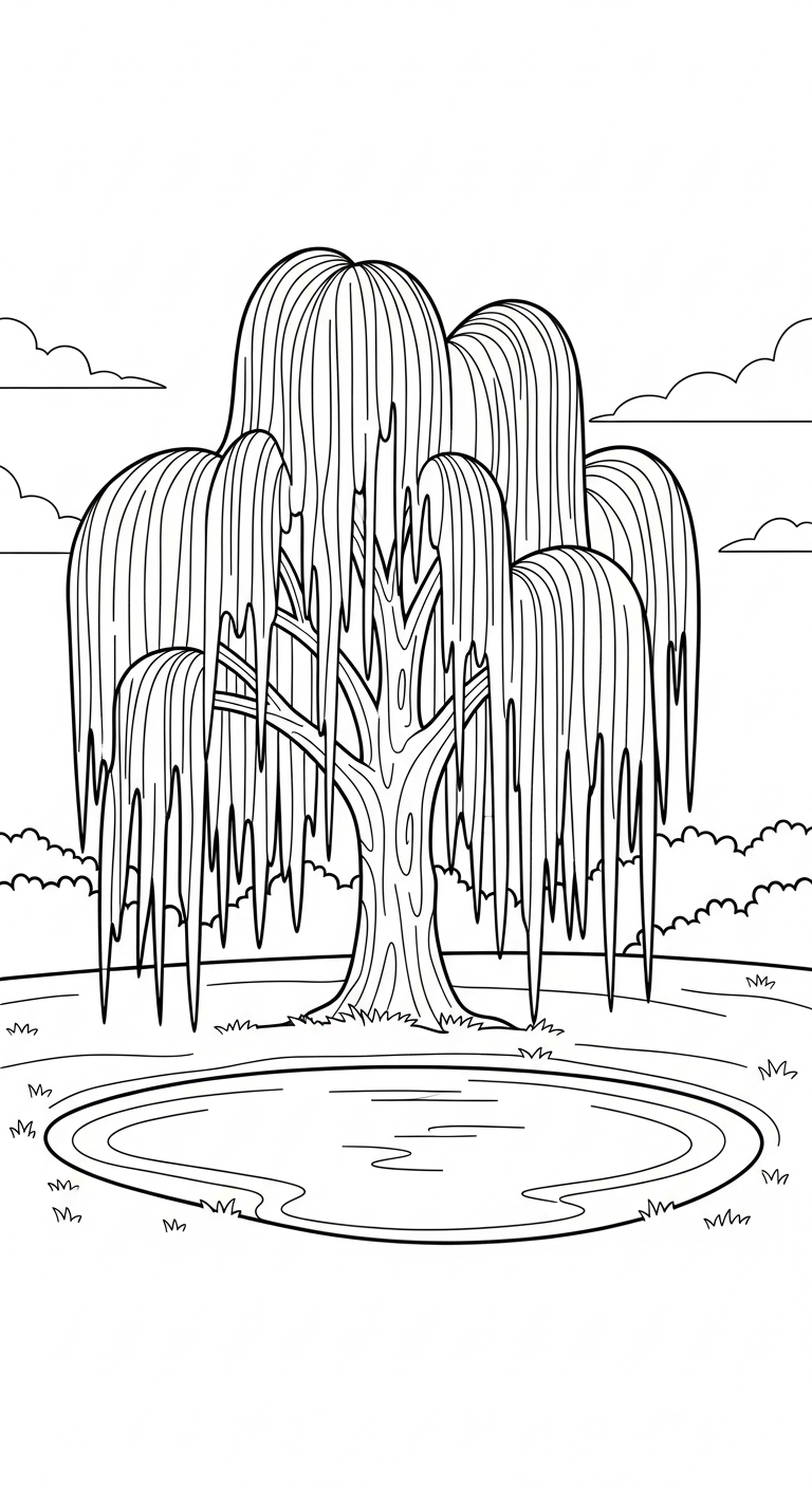 coloriage Arbre updated et découpage à imprimer