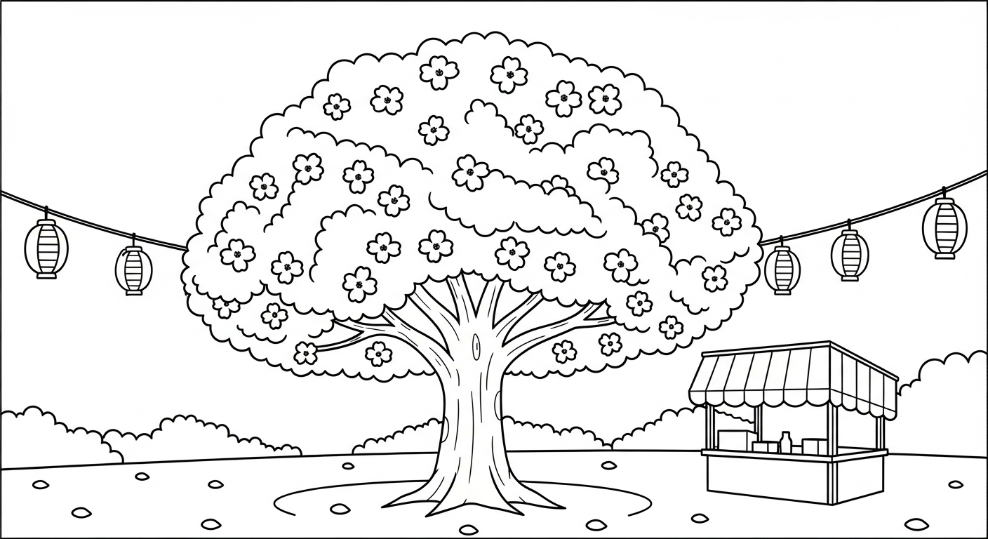 coloriage Arbre updated à imprimer pdf gratuit