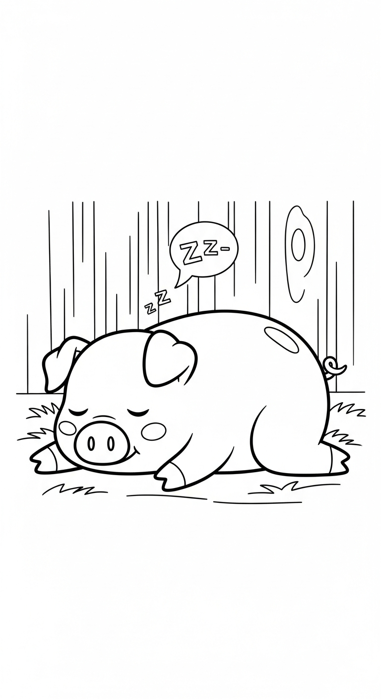 coloriage Cochon updated pour enfants à imprimer