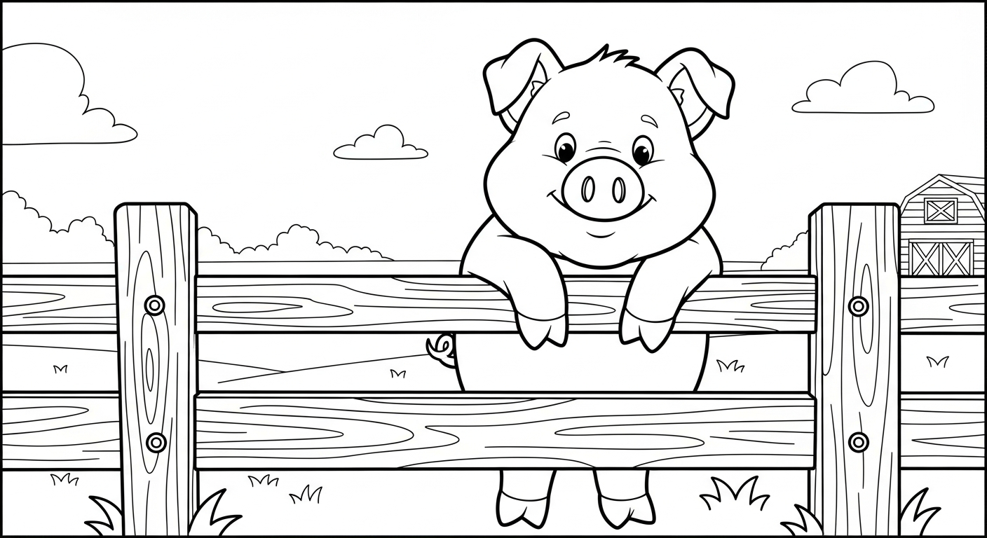 coloriage Cochon updated à imprimer gratuitement pdf