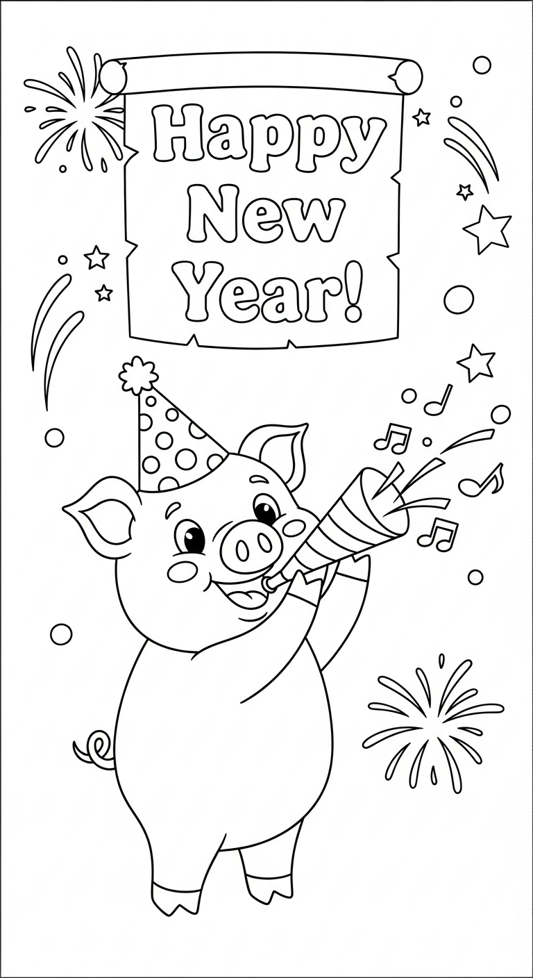 coloriage Cochon updated a imprimer gratuit