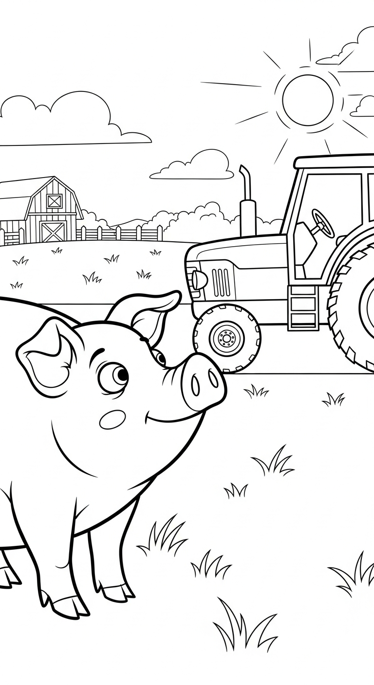 télécharger coloriage Cochon updated gratuit