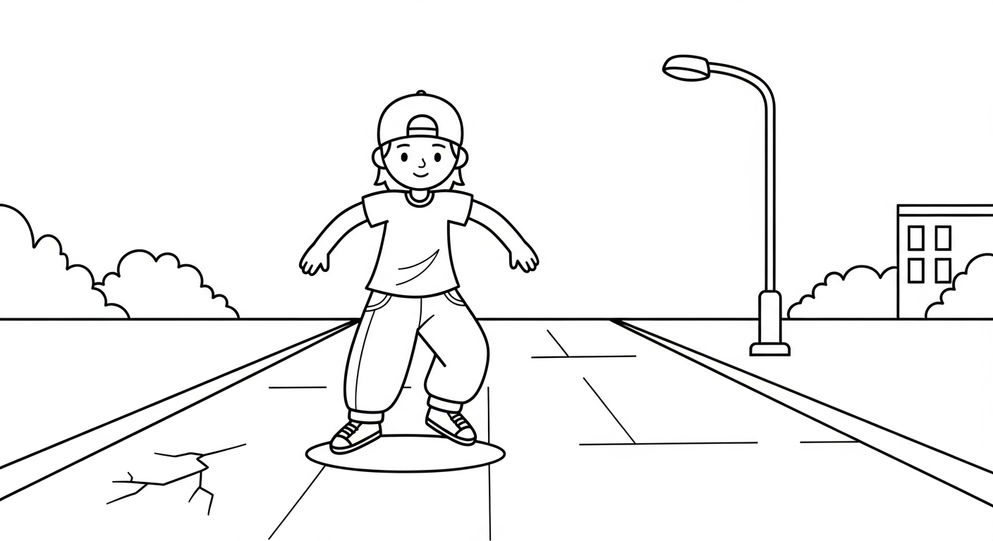 image de coloriage Danseuse updated pour enfant