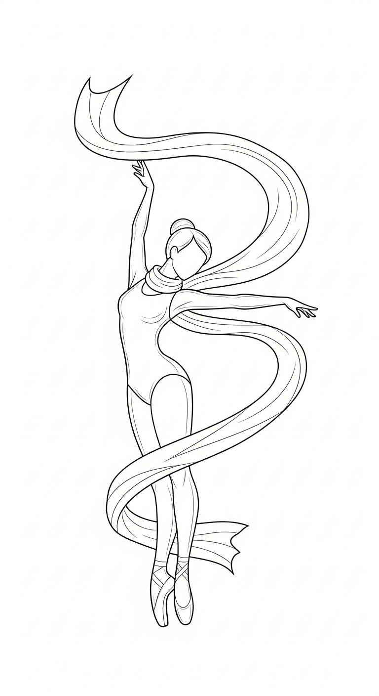 imprimer coloriage Danseuse updated pour enfant