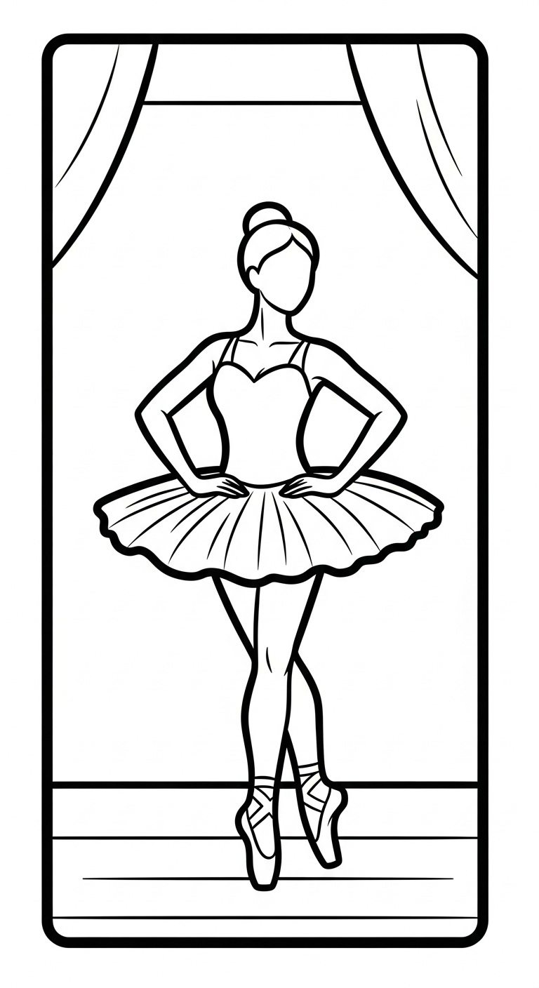 coloriage Danseuse updated a imprimer gratuit