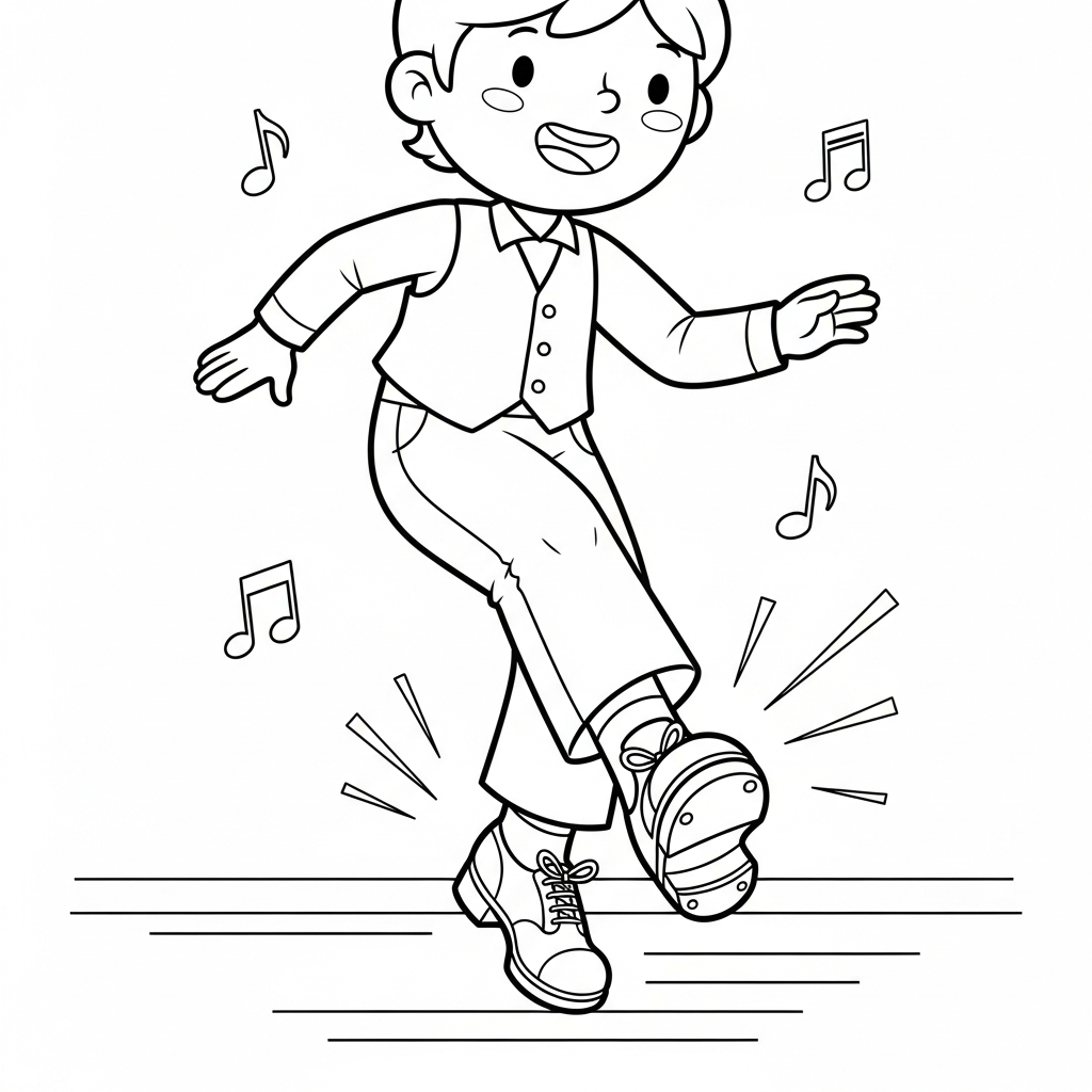 coloriage Danseuse updated pour enfants à imprimer