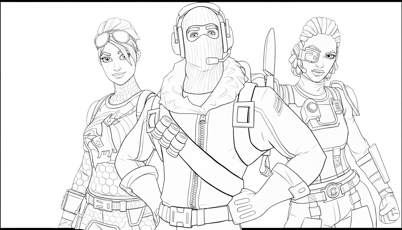 coloriage Fornite update à imprimer pour enfant de 9 ans 1