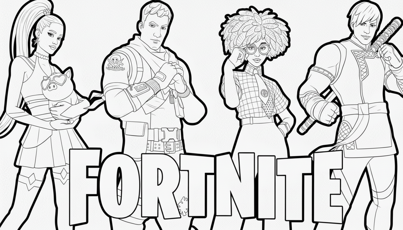 télécharger coloriage Fornite update gratuit
