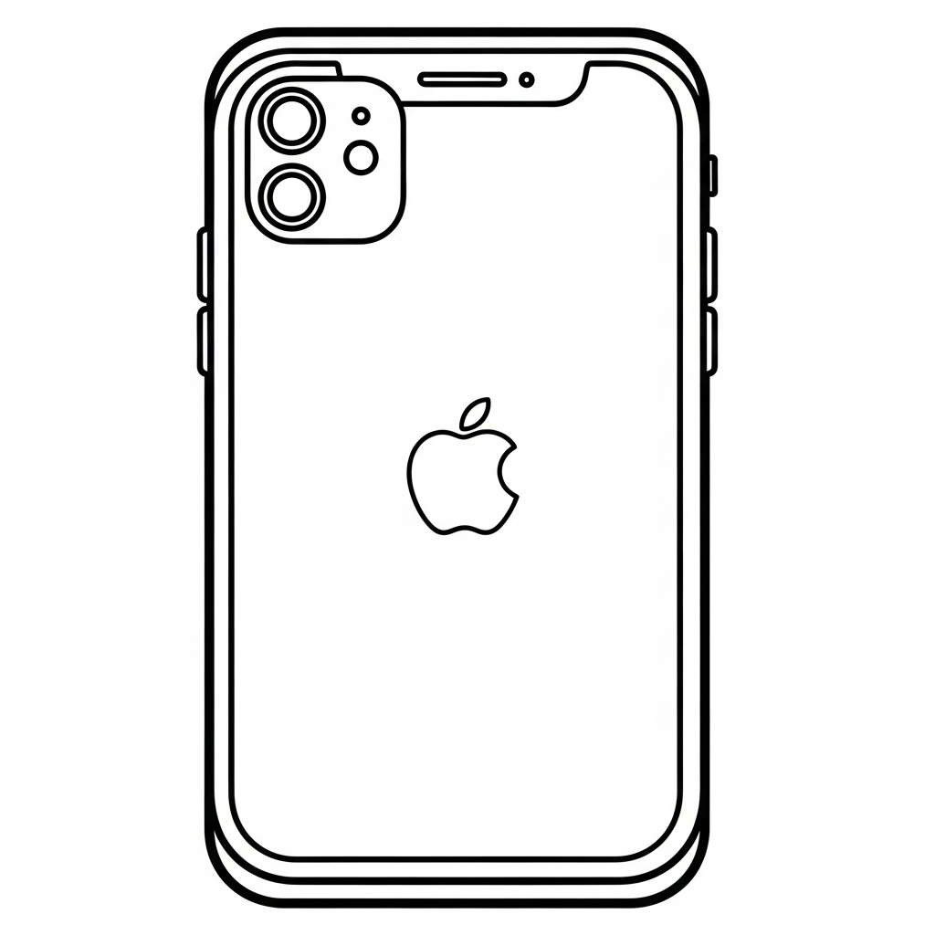a imprimer coloriage Iphone update gratuit