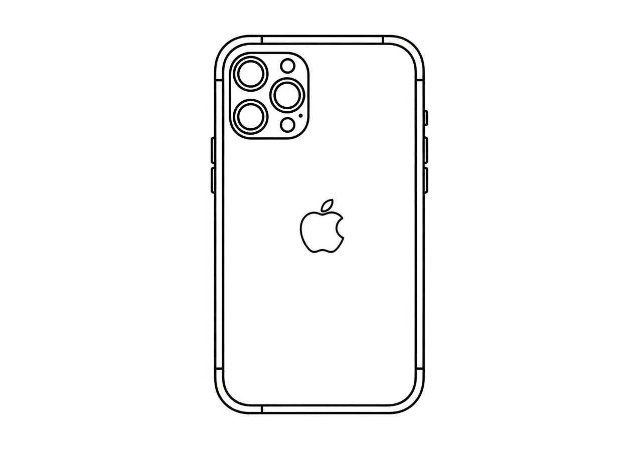 coloriage Iphone update à imprimer pour enfant de 12 ans