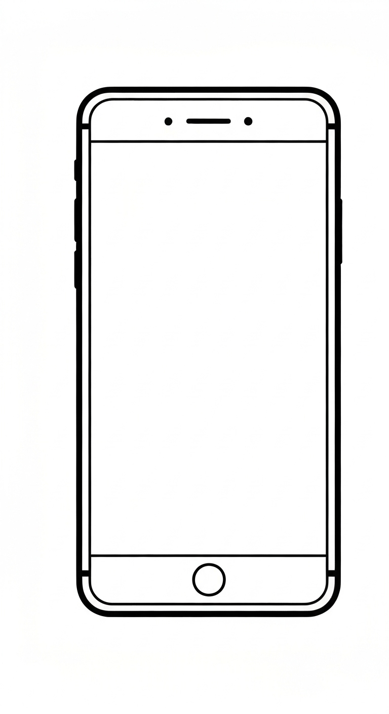 coloriage Iphone update à imprimer pdf gratuit