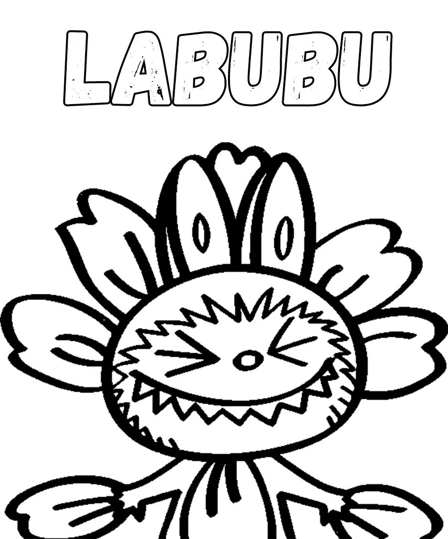 coloriage Labubu à imprimer gratuitement pdf 1