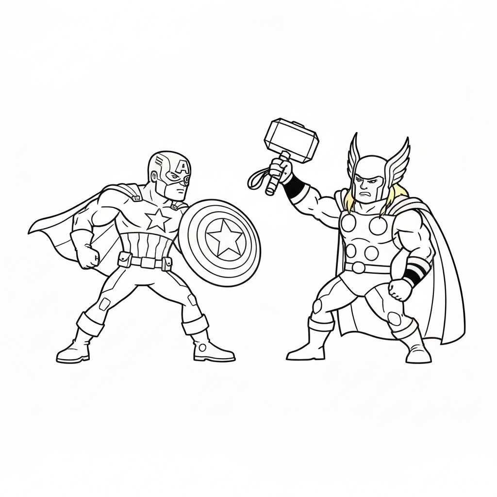 coloriage Marvel update pour enfant de 5 ans