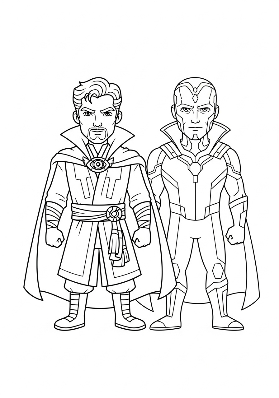 coloriage Marvel update pour enfant