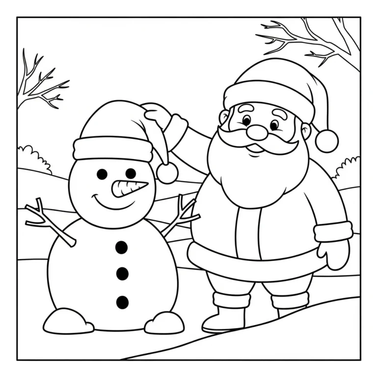 Coloriage Pere Noël
