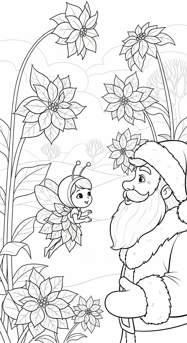 coloriage Pere Noël updated a telecharger