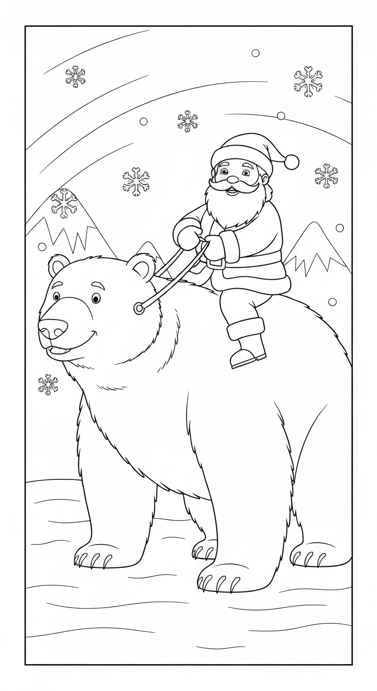 coloriage Pere Noël updated à imprimer pour enfant de 10 ans 1