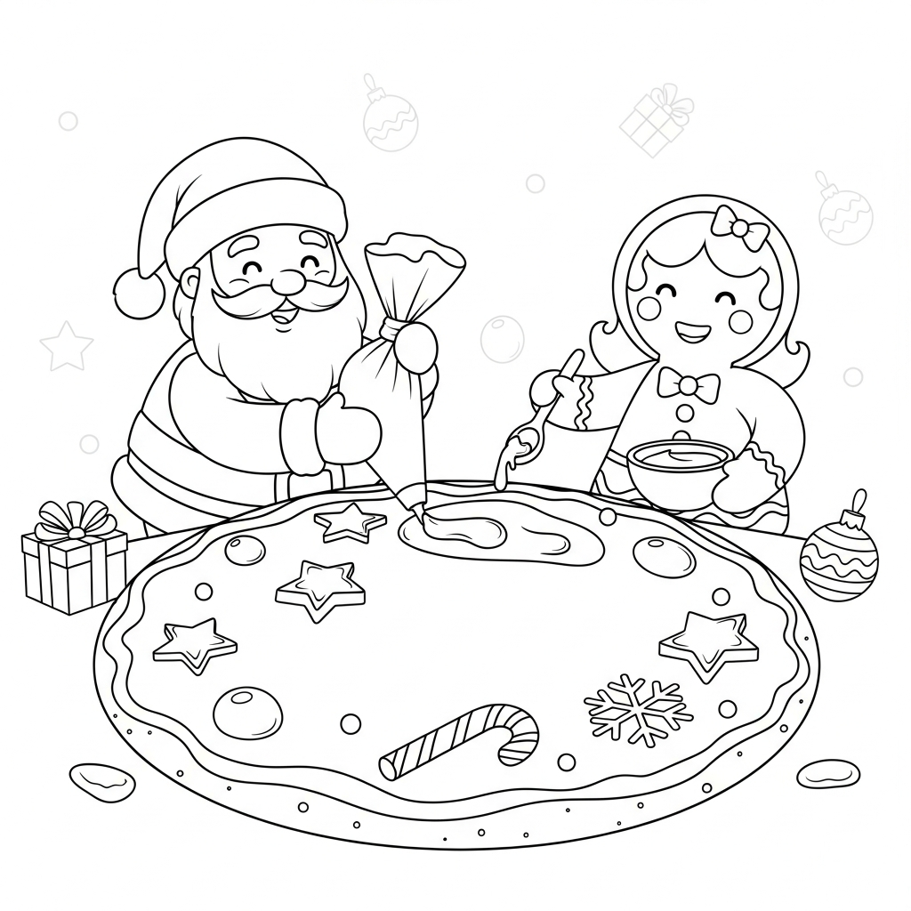 coloriage Pere Noël updated et dessins