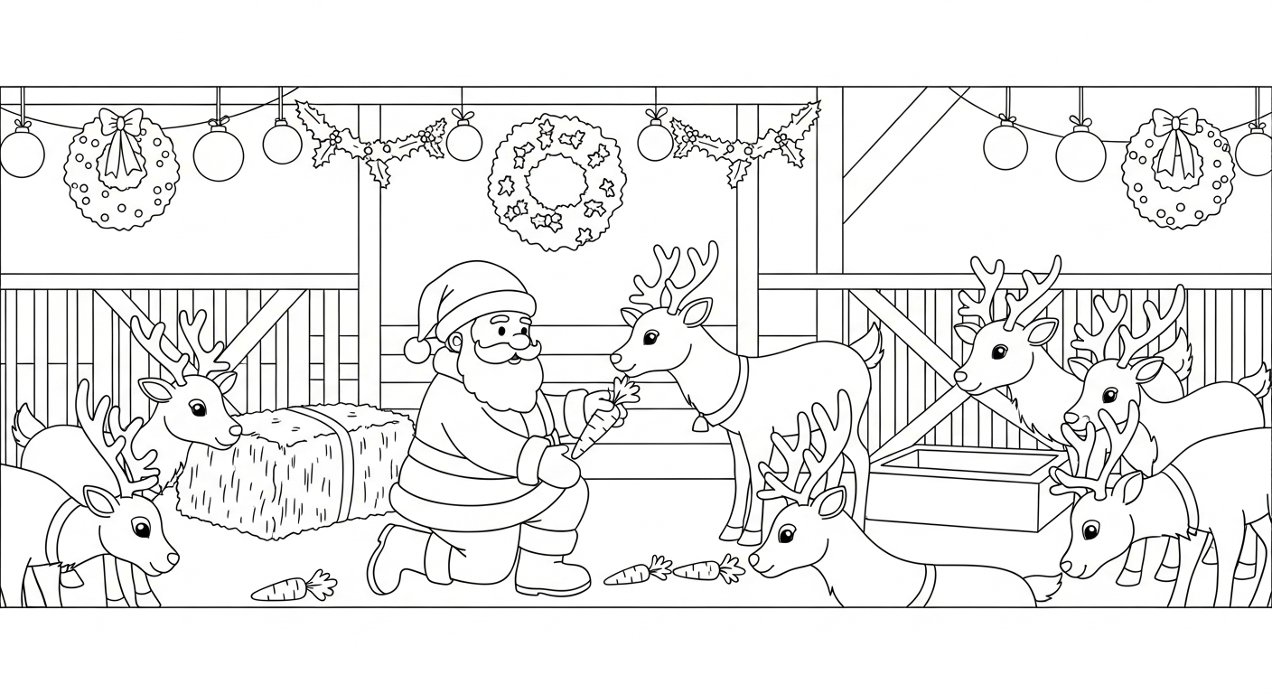 imprimer coloriage Pere Noël updated