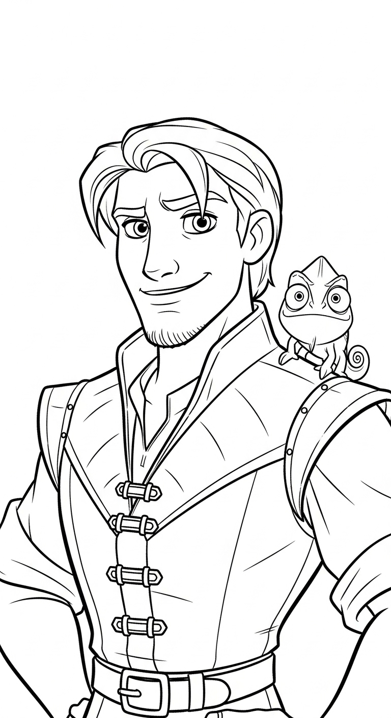 imprimer coloriage Raiponce update gratuit