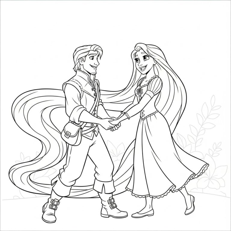 Coloriage Raiponce