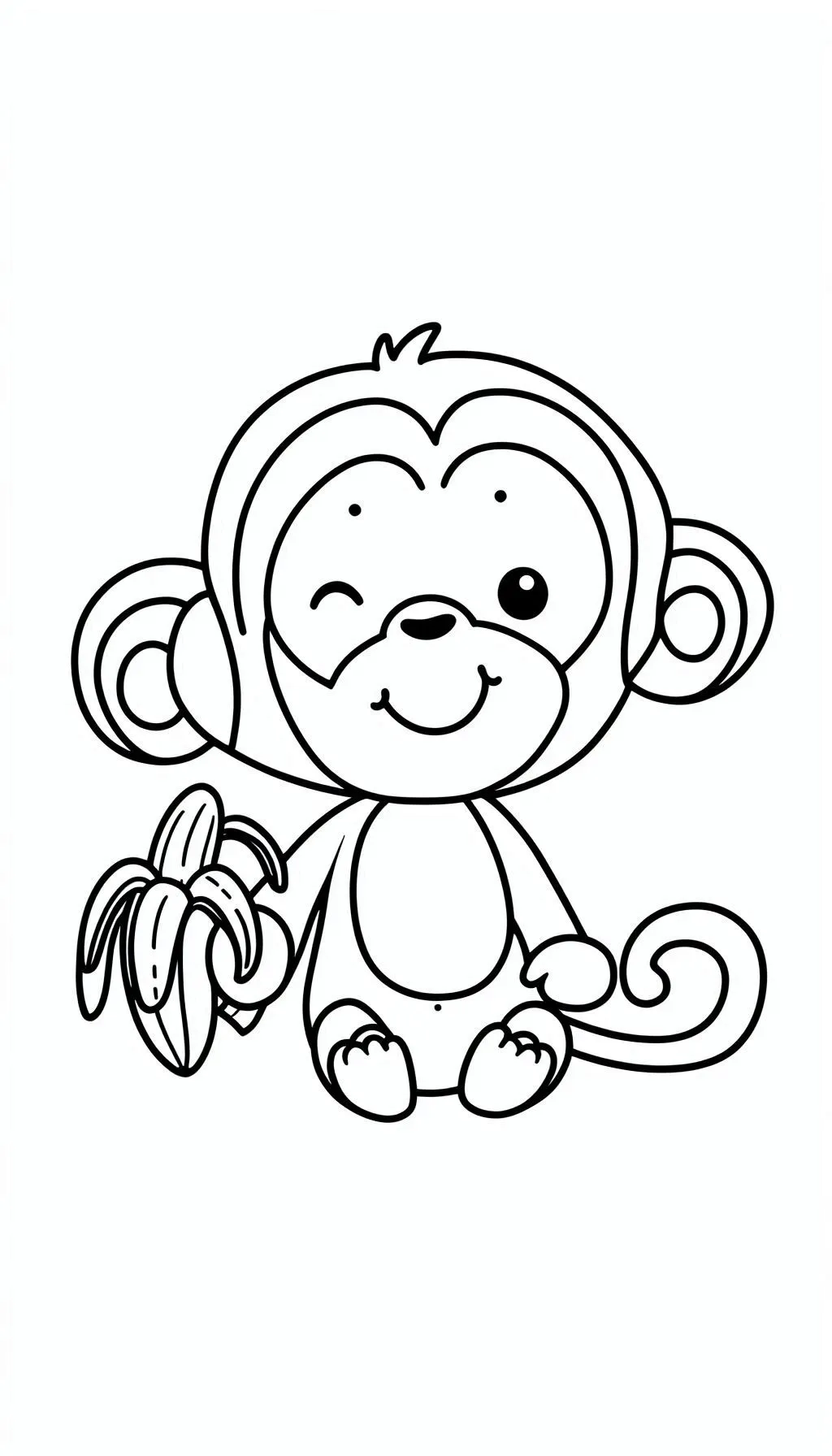 coloriage Singe à imprimer gratuitement pdf 2