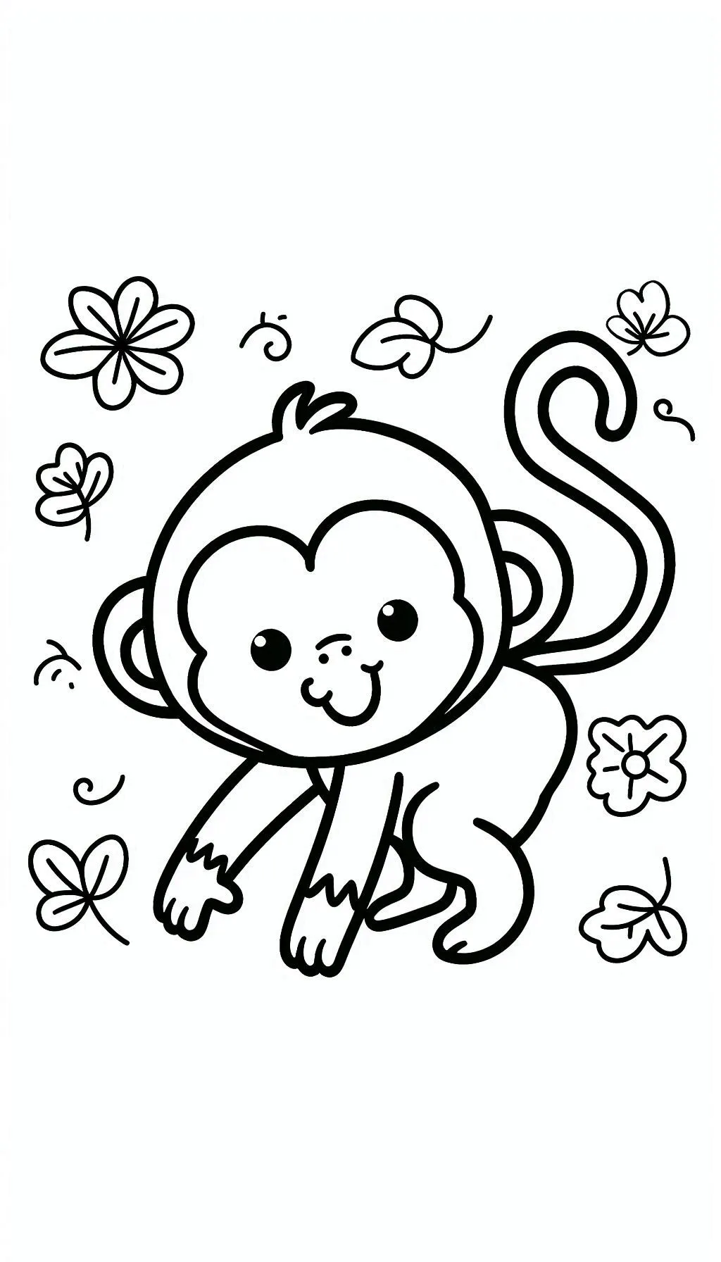 coloriage Singe à imprimer gratuitement pdf 1