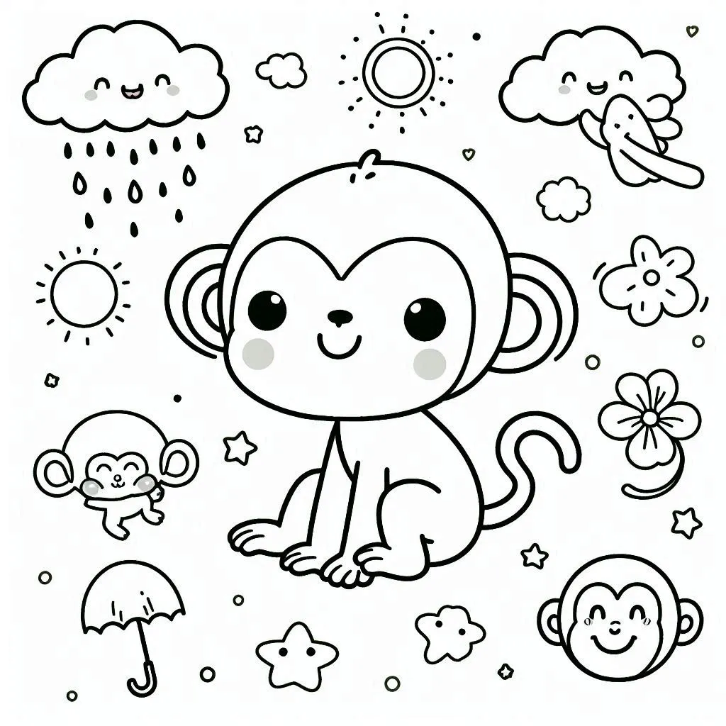 coloriage Singe en ligne