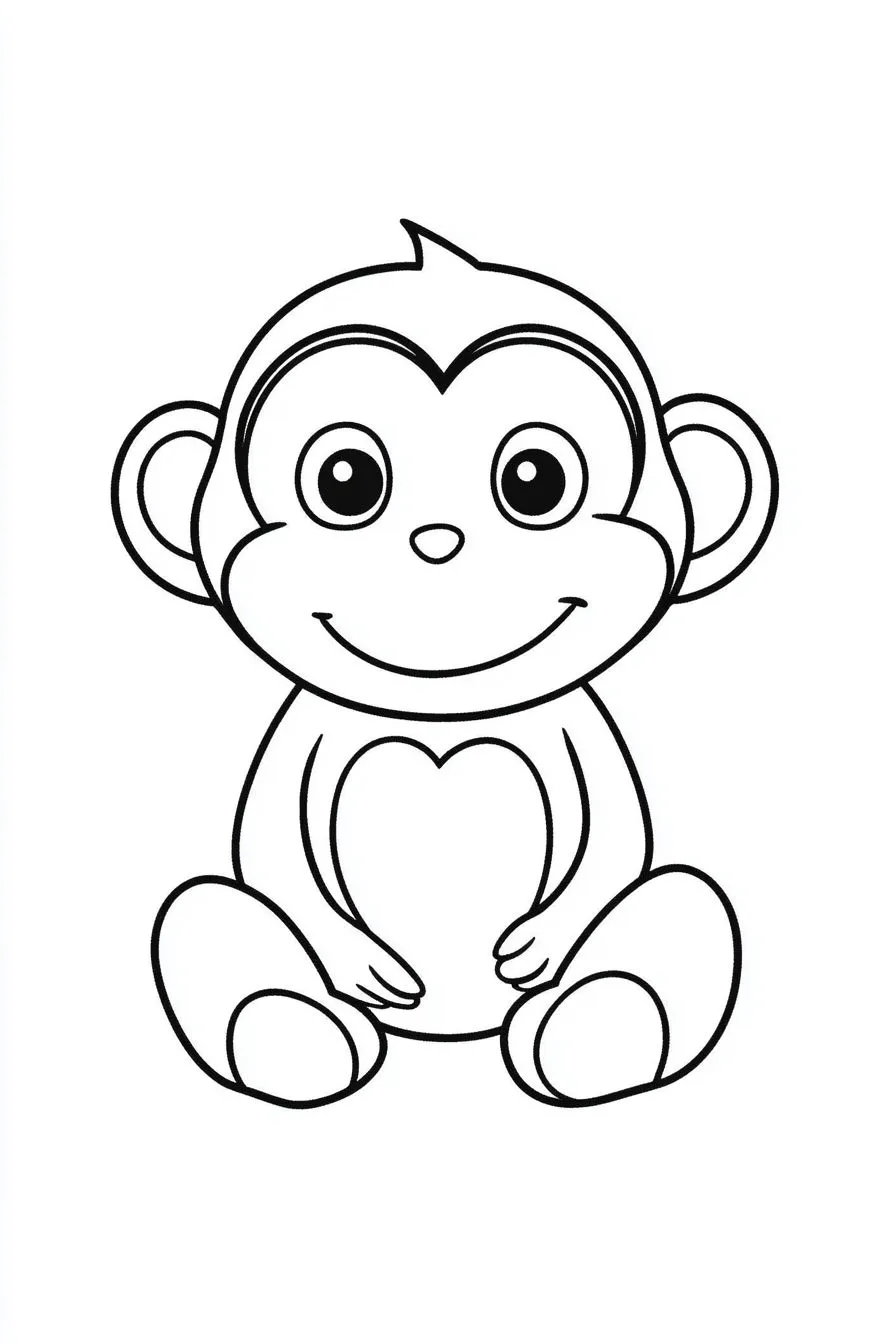 coloriage Singe a imprimer 2