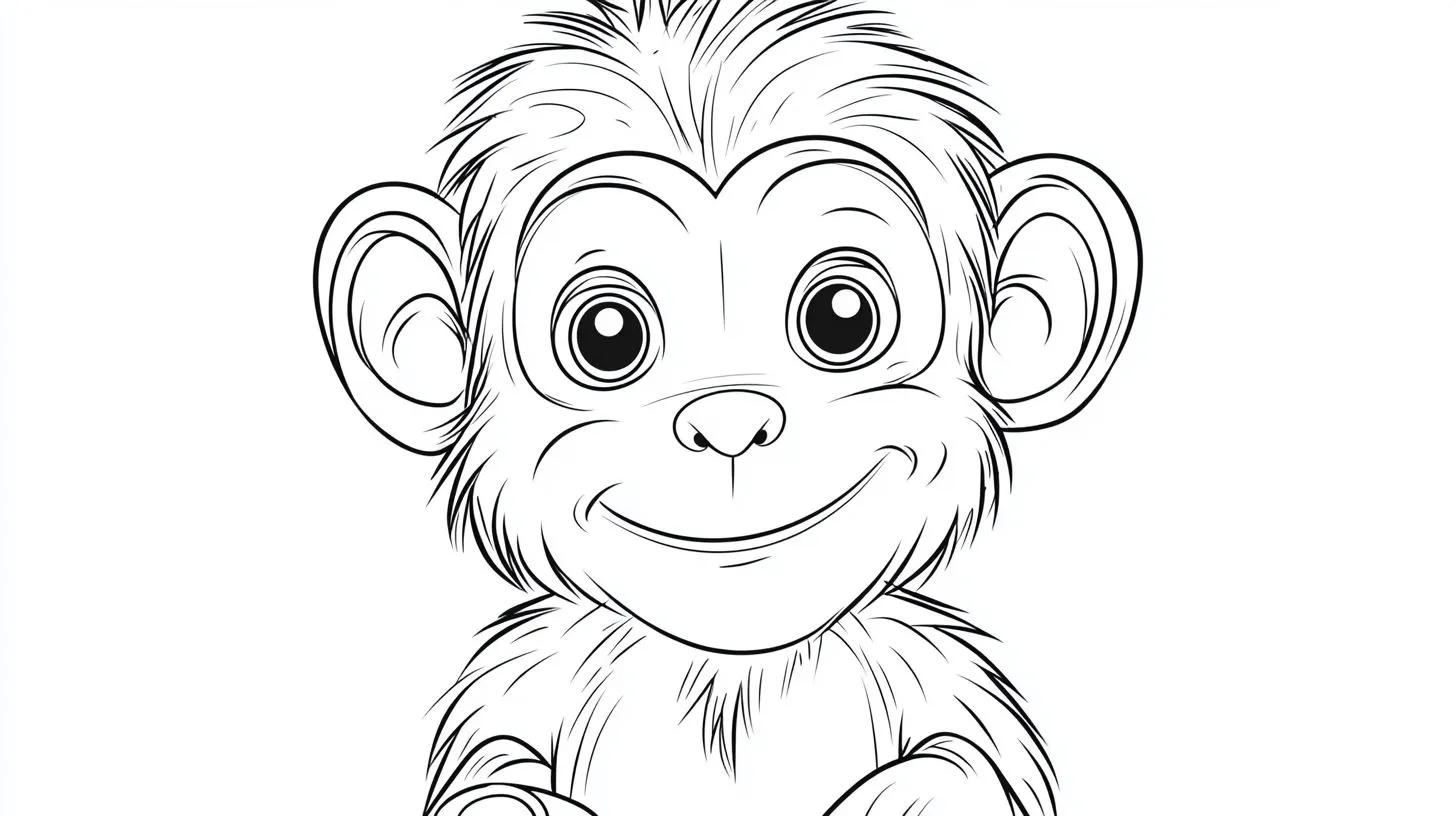 coloriage Singe a imprimer 1