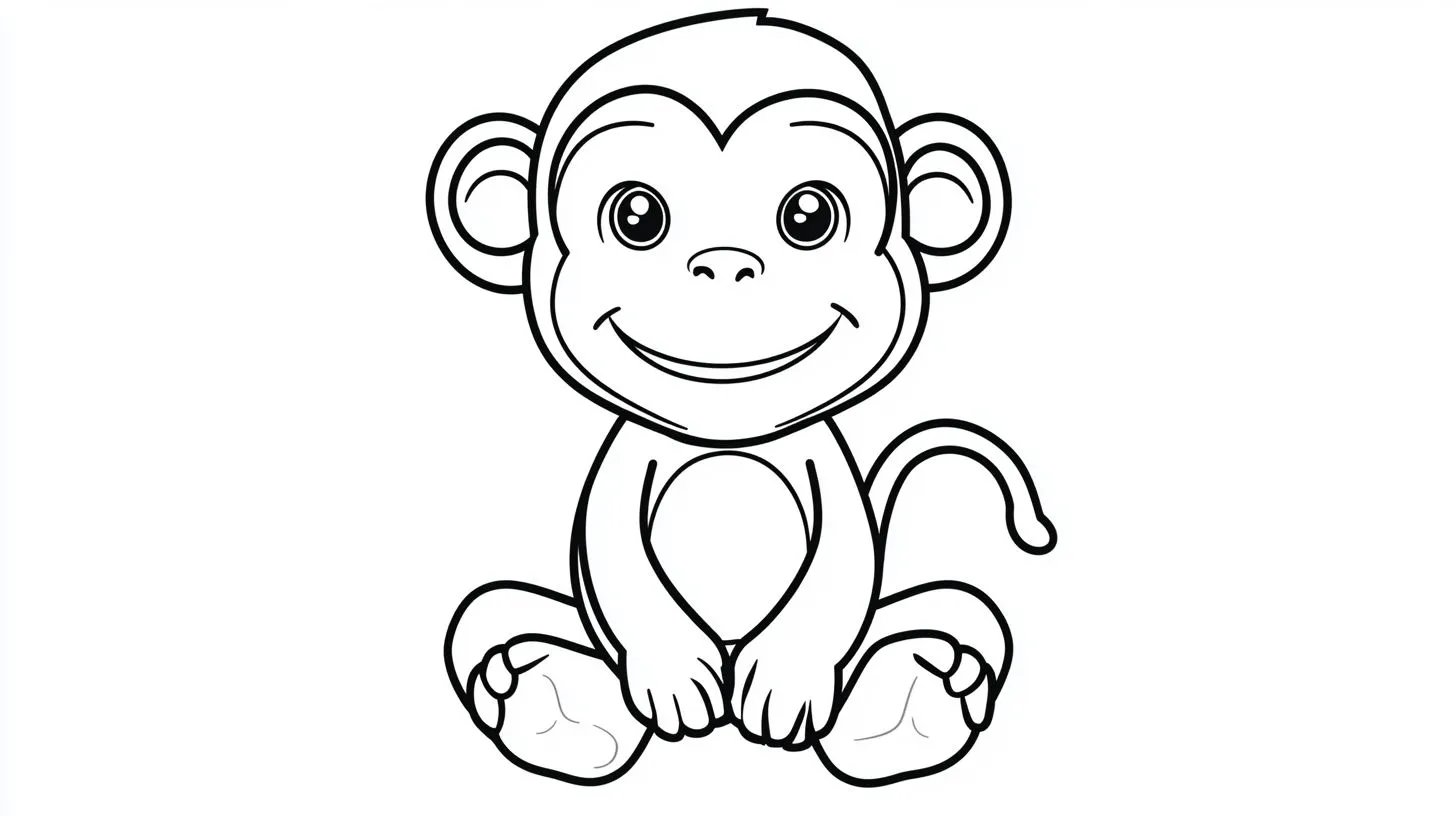 coloriage Singe pour enfant de 10 ans