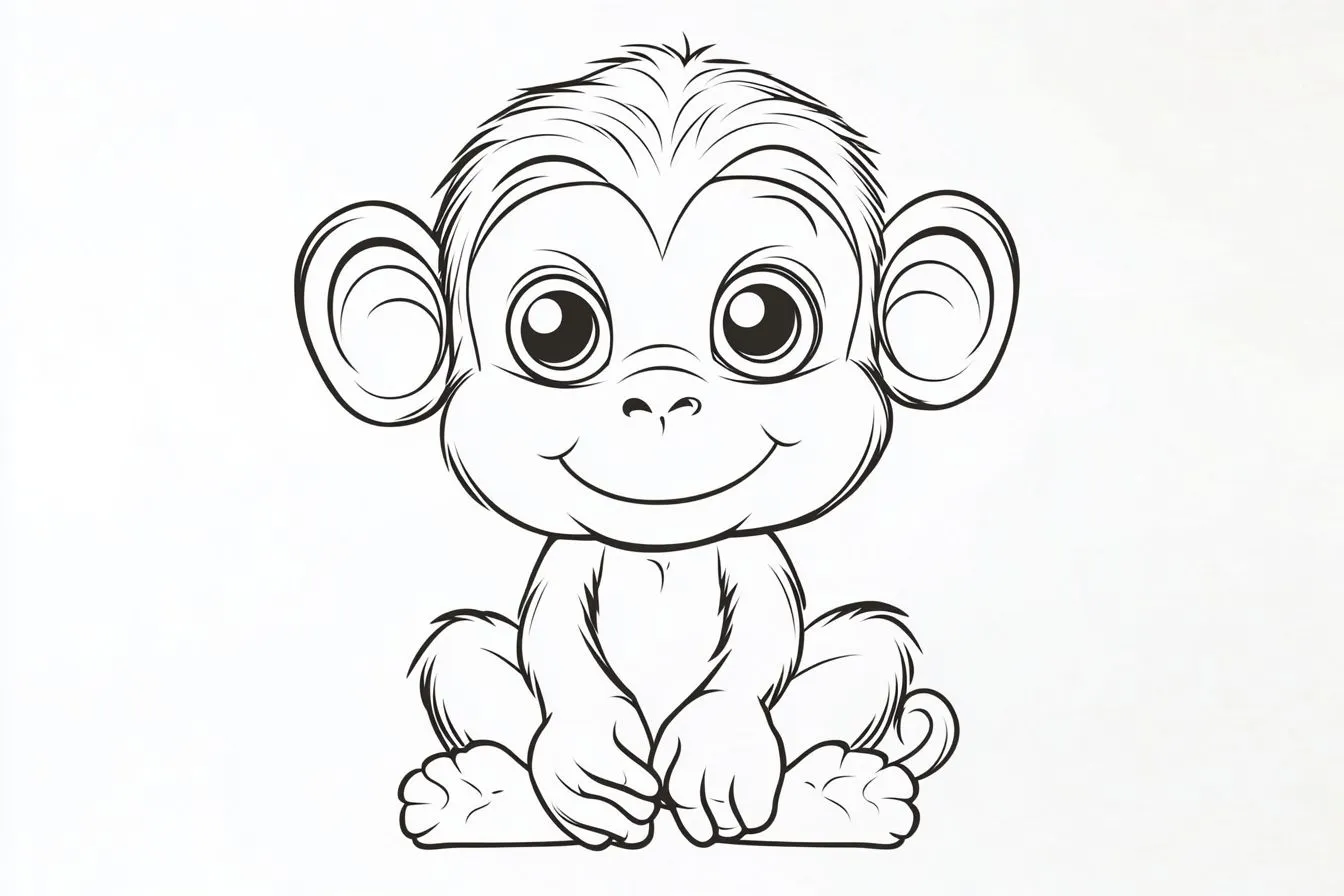 coloriage Singe a imprimer