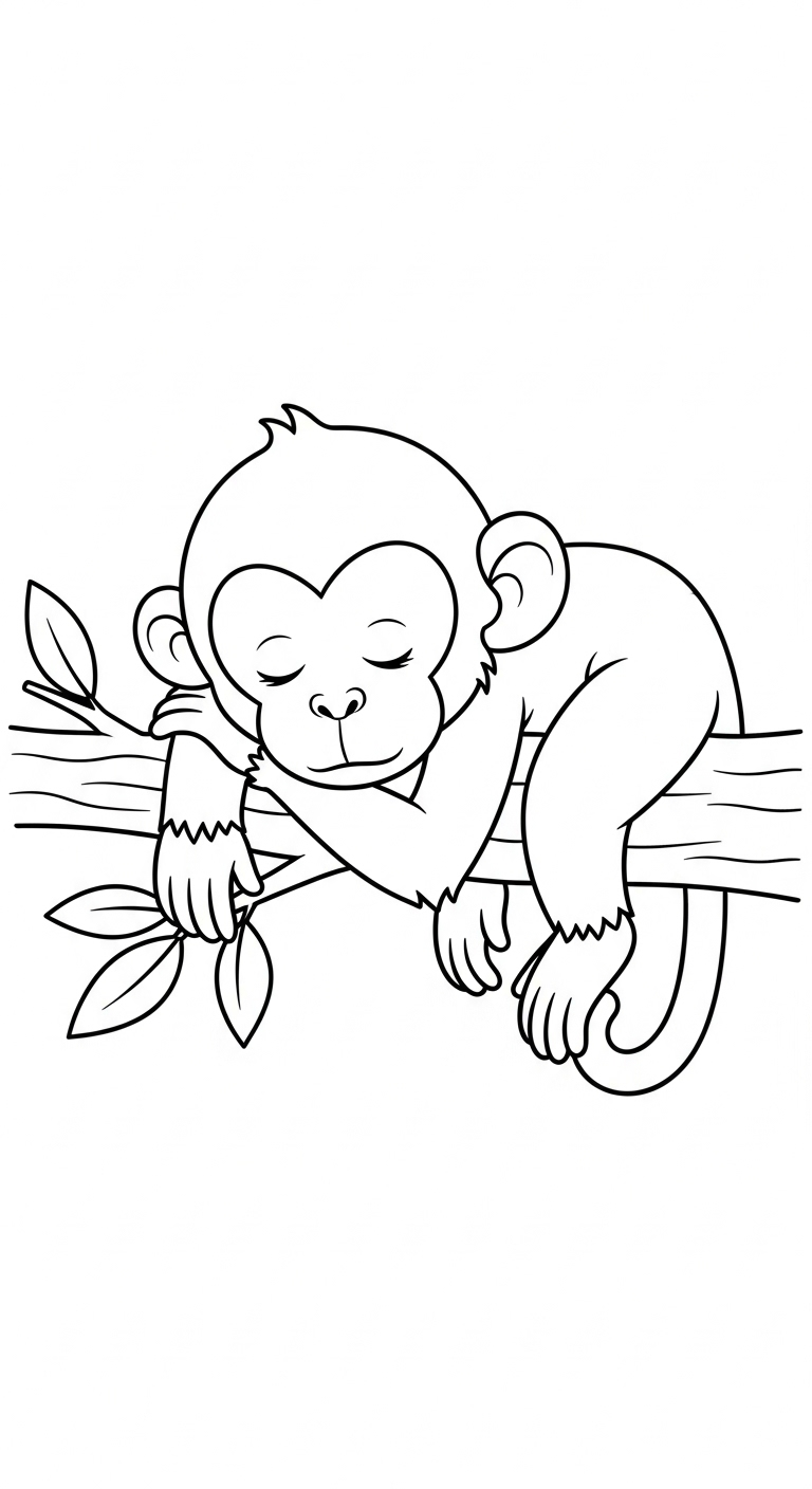 coloriage Singe updated à imprimer gratuit