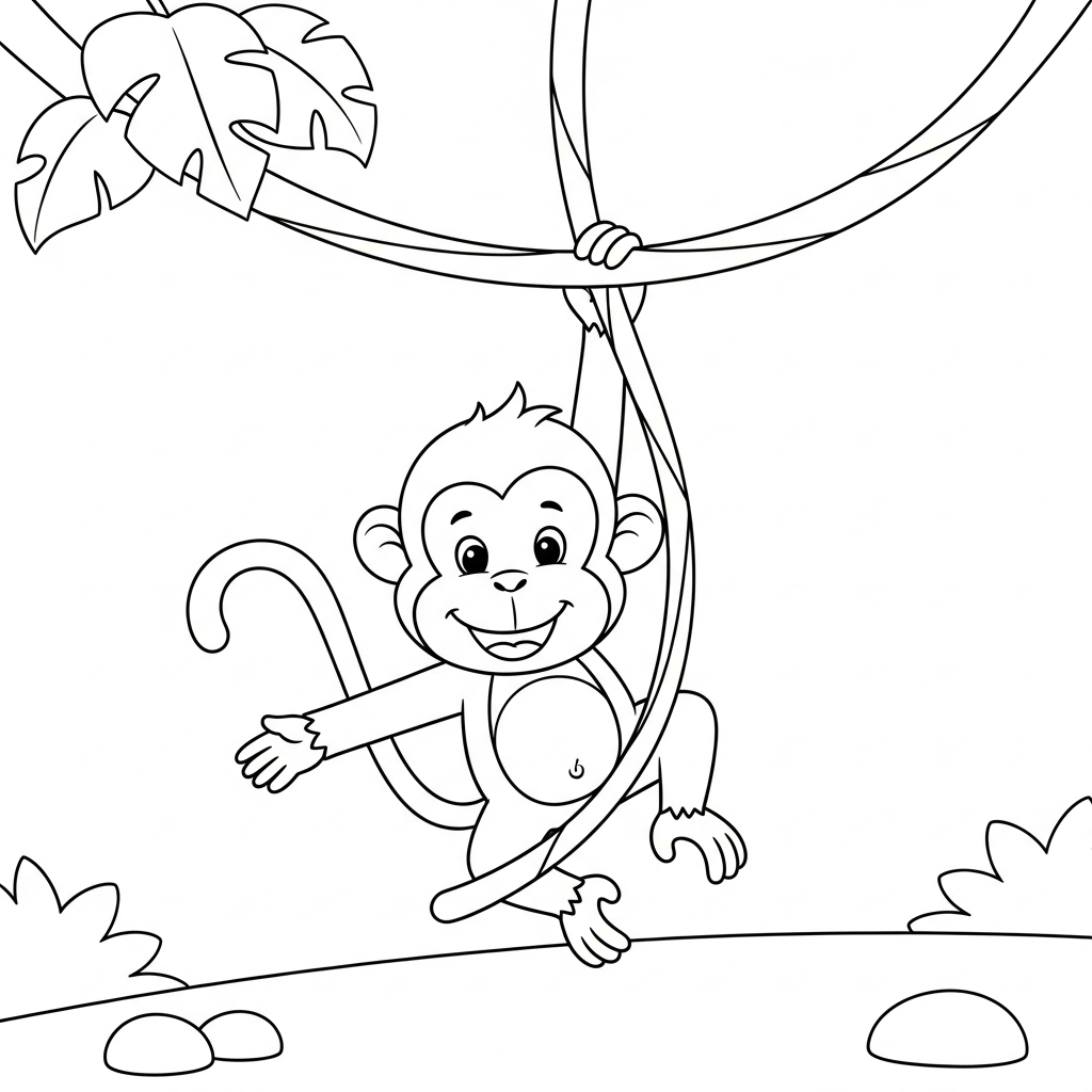 a imprimer coloriage Singe updated gratuit
