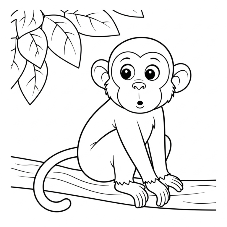 Coloriage Singe
