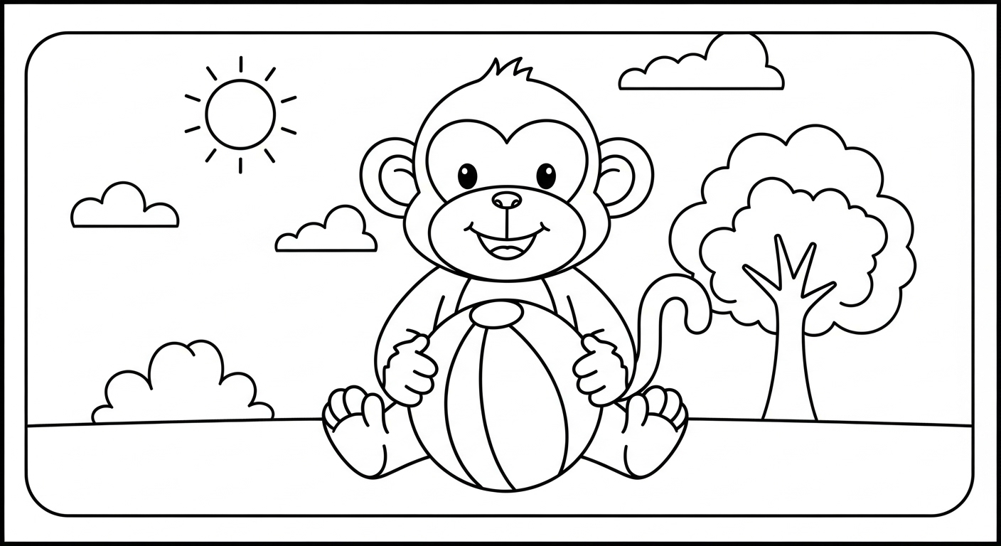coloriage Singe updated pour enfant de à imprimer