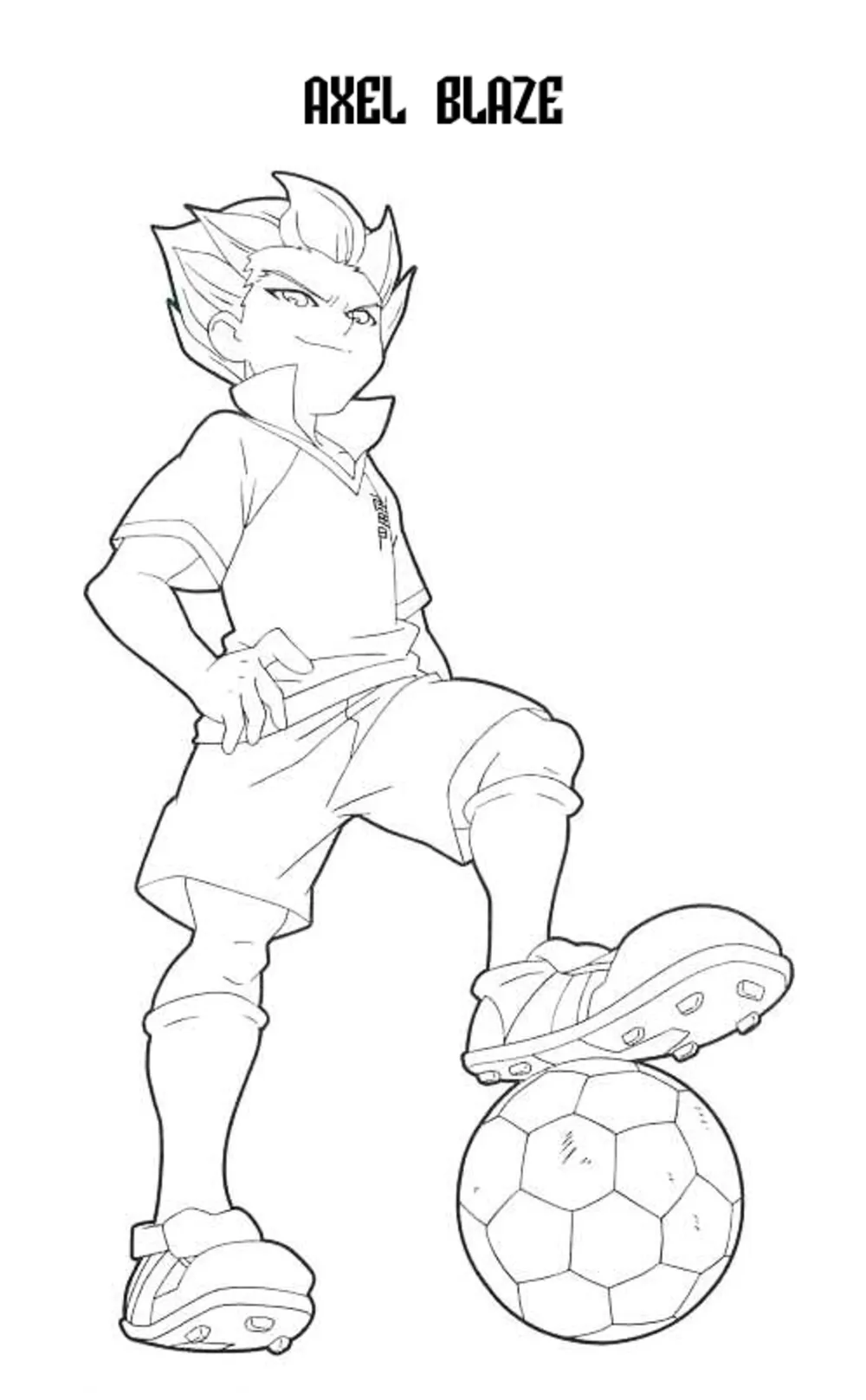 coloriage inazuma eleven pour enfant gratuit