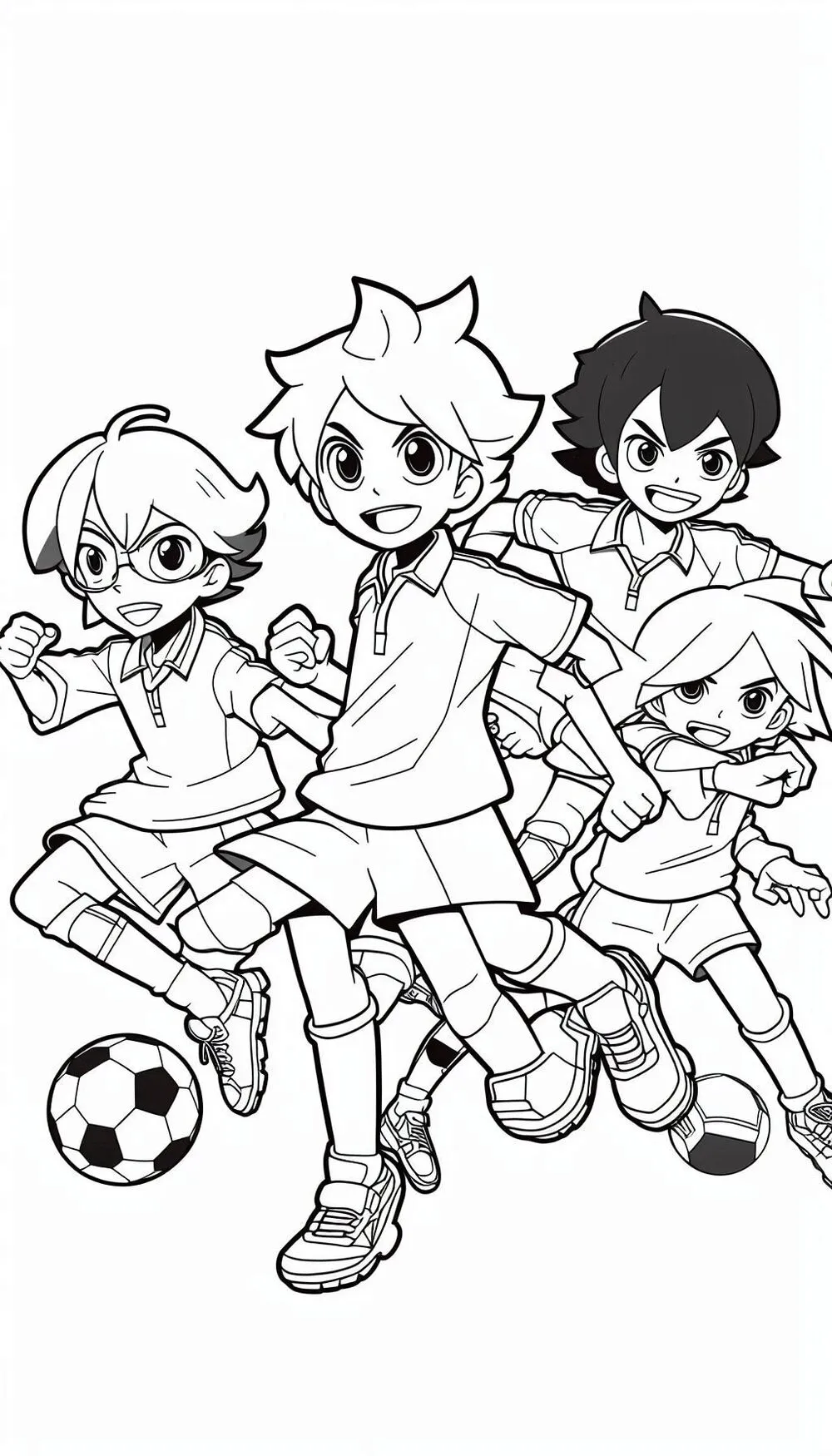 coloriage inazuma eleven gratuit à imprimer