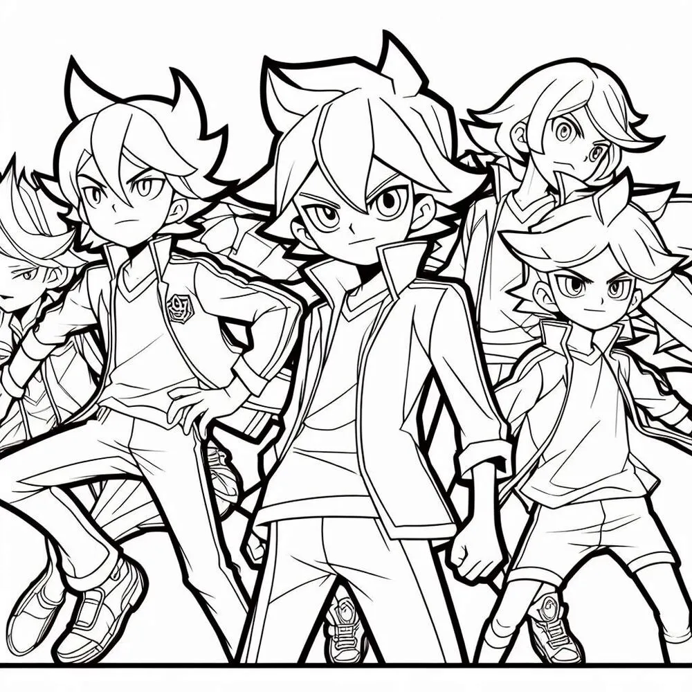 coloriage inazuma eleven pour enfants 1