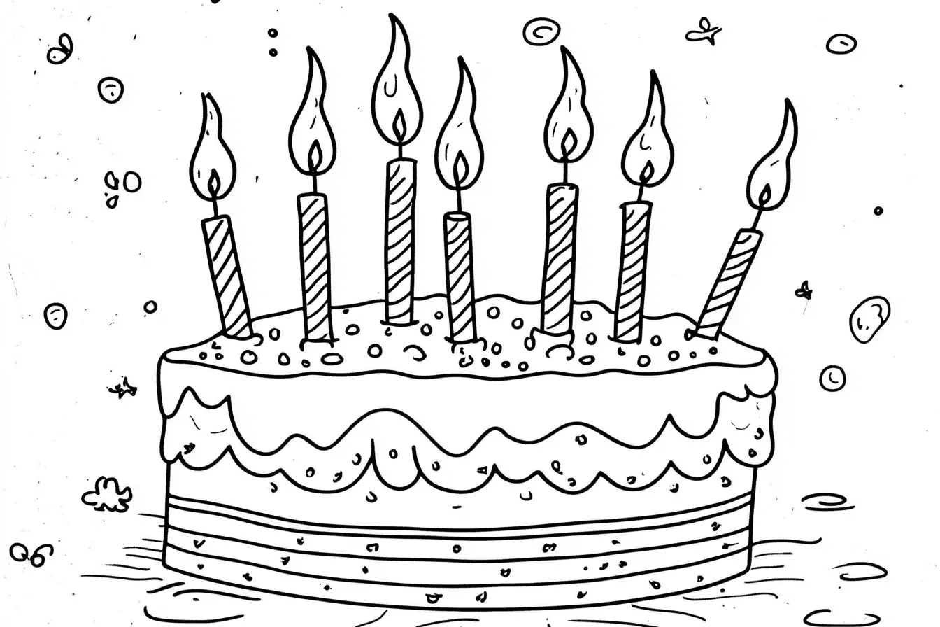 coloriage joyeux anniversaire à imprimer pour enfant de 12 ans