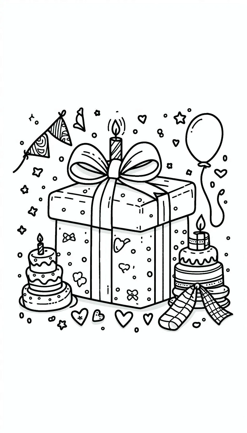 imprimer coloriage joyeux anniversaire gratuit