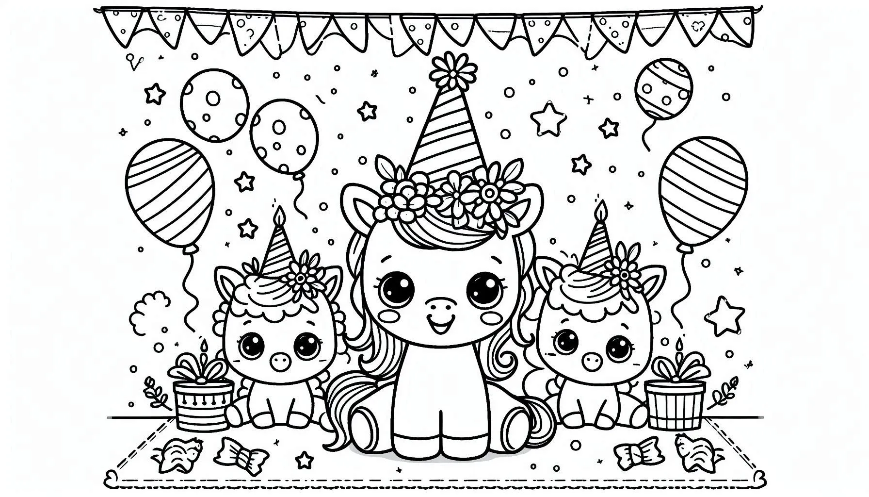 coloriage joyeux anniversaire gratuit